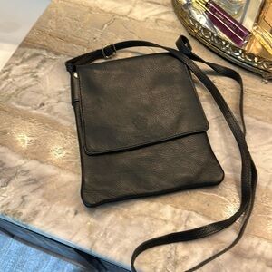 Genuine leather crossbody from Italy- never used